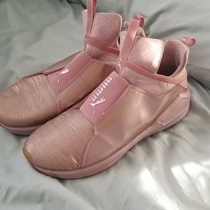 Puma rose gold mid rise sneaker